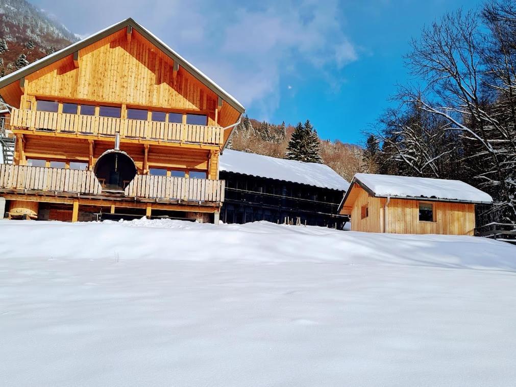 Aillon-le-Jeune Le Chalet Du Blanc Spa Yoga المظهر الخارجي الصورة